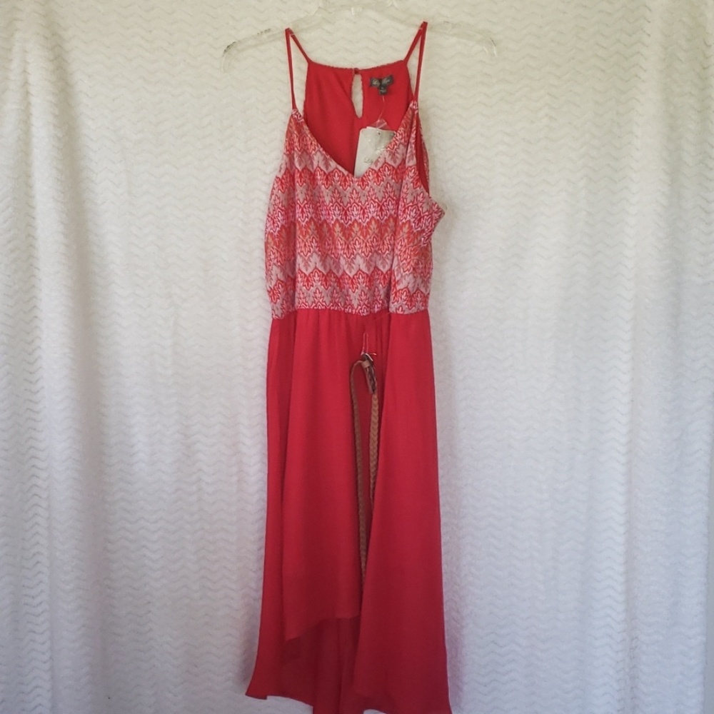 NWT Lily rose red spaghetti strap dress